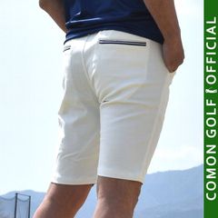 新品【COMONGOLF/コモンゴルフ】接触冷感スーパーストレッチゴルフショートパンツ/オフホワイト(CG-NF151)ゴルフウェア ゴルフパンツ ハーフパンツ 短パン 夏 膝上 大きいサイズ M L XL XXL XXXL LL 3L 4L 2XL 3XL