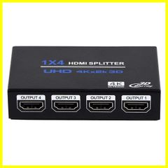 Popular 1x4 HDMI Splitter, 4K 3D HDMI Audio Video Distributor Box, 4 Inputs to 1 Output, 2K HDMI Splitter for HDTVs, STBs, DVD Players, PS3s, Projectors, and More