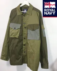 希少/人気■ROYAL NAVY ロイヤルネイビー/イギリス軍 再構築 ドッキング ミリタリーシャツ ジャケット■のサムネイル