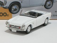 ホンダ S800 クローズドトップ（白）LV-200c【トミーテック社1/64ミニカー】【トミカの時】