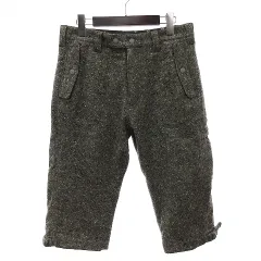 ホワイトマウンテニアリング White Mountaineering パンツ スラックス クロップド ジッパーフライ アジャスター 総裏地 無地 ウール グレー M ■SM1のサムネイル