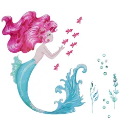 45 マーメイドB ウォールデコお里帰り品ジャパン