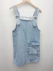 ◇ Bershka ベルシュカ デニム ミニ ジャンパースカート サイズEUR M USA M MEX 28 ライトブルー レディース P  【1405230004917】のサムネイル