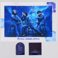 [중고] 클리어 파일 Mrs. GREEN APPLE (나하톰 지크) A4 클리어 파일 & 스티커 [이치 반 쿠지 Mrs. GREEN APPLE] F상