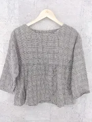 ◇ SM2 サマンサモスモス グレンチェック 長袖 チュニック F グレー *  【1002799788618】