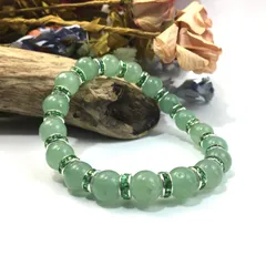 アベンチュリン パワーストーン ブレスレット 天然石 10mm （グリーン）メンズ・レディース　男性・女性　数珠ブレス　開運  [o]　