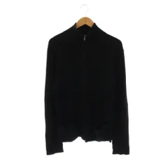 アニエスベーオム Agnes b. homme ウール ジップアップ リブニット カーディガン 1 黒 ブラック /AT ■OSのサムネイル
