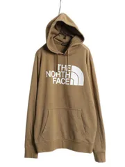【お得なクーポン配布中!】 ノースフェイス プリント スウェット フード パーカー メンズ L / 古着 The North Face プルオーバー 裏起毛 トレーナー アウトドア 薄手