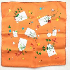 【未使用レア】花の手紙 FleursPourLeDire プチカレ スカーフ 未使用レア】花の手紙 FleursPourLeDire プチカレ スカーフ