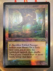 MTG 寓話の小道　拡張アートfoil Foil】(386)□拡張アート□《寓話の小道/Fabled Passage》[M21