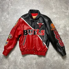 希少 90's JEFF HAMILTON Chicago Bulls レザージャケット 