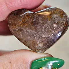 最高品質　ガーデンブラウンルチルクォーツ　レインボー入磨‼️9/1迄大特価SALE 最高品質ガーデンブラウンルチルクォーツレインボー入磨‼️今だけ大