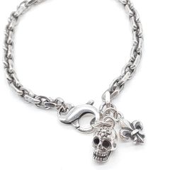 PATRICK COX パトリックコックス ブレスレット SILVER 925 シルバー スカル ユリ エンブレム 紋章
