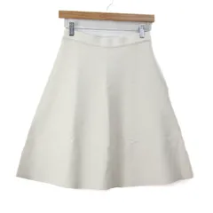 シップス フレアニットスカート ブランド ボトムス 白 レディース 38サイズ オフホワイト SHIPS 【中古】