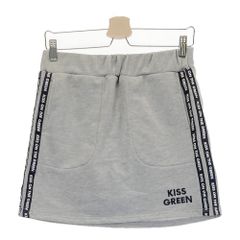 サイズ：2 KISS ON THE GREEN キスオンザグリーン ; インナー付スウェットスカート  グレー系 [240101437621] ゴルフウェア レディース ストスト