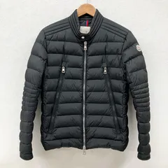MONCLER AMIOT ライダース ダウンジャケット ブラック サイズ5 Black Amiot Down Biker Jacket - Short Down Jackets for Men