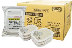 越後製菓 非常用.備蓄用 白飯 200g　36個入