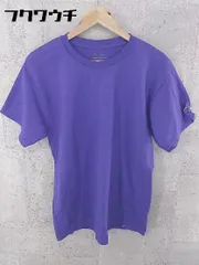 ◇ Champion チャンピオン 無地 半袖 Tシャツ カットソー サイズM パープル メンズ 【中古】 【1002801019228】
