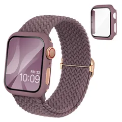 【数量限定】5 6 7 4 8 9 3 Series 装着簡単 2 全面保護 耐衝撃 1SEアップルウォッチ 一体型 バンドとケース バンド Watch 互換用のApple 編み込み40mm アップルウォッチ向けのスポーツバンド 保護カバー付き 41mm アッ