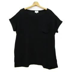 ランバンオンブルー 半袖Ｔシャツ ブランド トップス 日本製 黒 レディース 38サイズ ブラック LANVIN en Bleu 【中古】