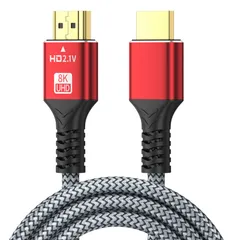 新品 8K HDMI ケーブル 3M HDMI2.1規格 48Gbps HDMI ウルトラハイスピード 4K 120Hz 144Hz 8K 60Hz Switch テレビ接続ケーブル、HDMI ケーブル 2.1 PS5/PS4/3 Xbox TV ファイ