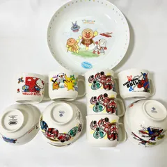 子供用食器 まとめ売り いろいろなアニメキャラクター詰め合わせ マグカップ お皿 お茶碗セット アンパンマン ポケモン パトレンジャー キティちゃん 機関車トーマス S286