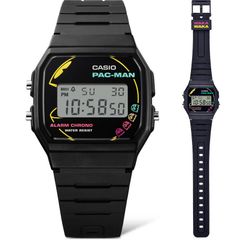 PAC-MAN コラボレーションモデル 正規品 カシオ デジタル ウォッチ F-91WPC-1AJR 2024年12月 腕時計 CASIO  メンズ  パックマン 限定発売モデル