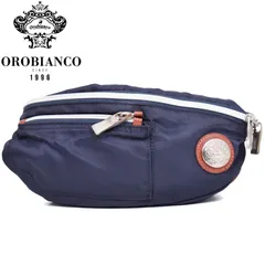 【金具部分錆び有り】OROBIANCO オロビアンコ GOCCIA ボディバッグ 2WAY ウエストポーチ バッグ ネイビー オロビアンコ ボディバッグ
