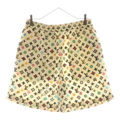 LOUIS VUITTON (ルイヴィトン) 24AW ×タイラーザクリエイター Multicolor Silk Short Pants マルチカラー モノグラム シルクショーツ ハーフパンツ RM242MM MEL HRP32W