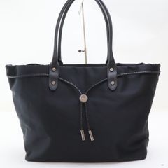 2507-50 アニエスベー トートバッグ agnes b. ナイロン製 ブラック A4可