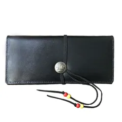 ‼️SALE‼️本革レザー二つ折り財布　インディアンフェイスコンチョ　ブラック 楽天市場】二つ折り財布 メンズ 二つ折り 折財布 革財布 本革 牛革 皮
