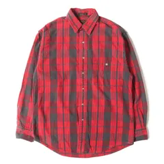 Eddie Bauer エディーバウアー シャツ ブラック レッド サイズ:M | 90s チェック コットン フランネルシャツ | USA製 | 90年代 ヴィンテージ 古着 | トップス カジュアルシャツ 長袖【メンズ】【中古】