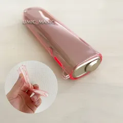 アイコス イルマワン / イルマiワン専用 IQOS ILUMA ONE TPU製 ソフト やわらか カバー ケース 着せ替え 衝撃保護 クリア レッド 赤 半透明