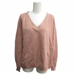 ドゥーズィエムクラス DEUXIEME CLASSE 近年モデル コットンミドルゲージボリュームニット セーター 長袖 ピンク F フリーサイズ IBO70