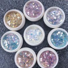 8個セット ラメ グリッター ホロ きらきら 華やか ジェルネイル オーロラ 春 夏 秋 冬