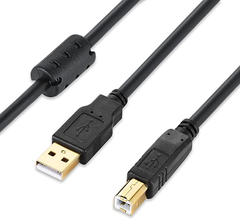 3M USB プリンターケーブル3m USB 2.0 ケーブル Aオス-Bオス XBOHJOE 金メッキコネクタ (3m)