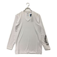 未使用品 メンズ キャロウェイ Callaway インナー M 白 【2024年春夏モデル】Ｖネック シャツ