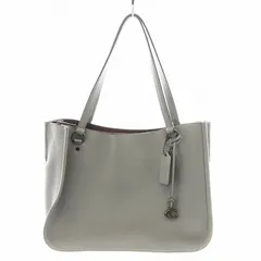 コーチ COACH タイラー キャリーオール ハンドバッグ トートバッグ ショルダーバッグ レザー グレー C3768 /AN15