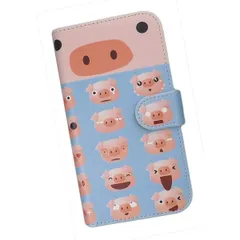 手帳型 スマホケース 動物 豚 動物 キャラクター ブタ ぶた 170