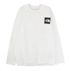 THE NORTH FACE ノースフェイス NT82202Z スクエアロゴ ロングスリーブ カットソー 長袖 Tシャツ ホワイト系 L【中古】