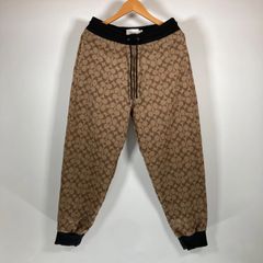 [美品] COACH コーチ Signature Joggers シグネチャー ジョガー パンツ スウェット ブラウン M