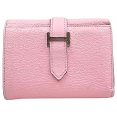 エルメス　ベアンスフレ　オーストリッチ　フューシャピンク　長財布　□L刻印 楽天市場】【中古】エルメス ベアンスフレ オーストリッチ 長