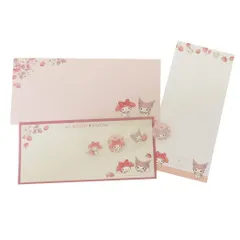 【メール便】マイメロディ＆クロミ レターセット 一筆箋 サンリオ カミオジャパン 手紙セット キャラクター グッズ 