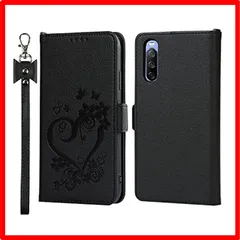 【匿名配送】ブラック_SONY Xperia 10 III SONY Xperia 10III ケース Xperia 10 III Lite 手帳型 Sog04