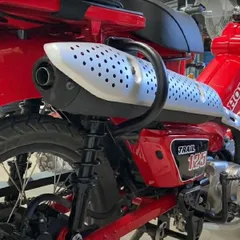 ハンターカブ CT125 純正マフラー (JA45 クロスカブ用に加工済み) 2020 10 20 CT125ハンターカブのパーツで「純正流用カスタム