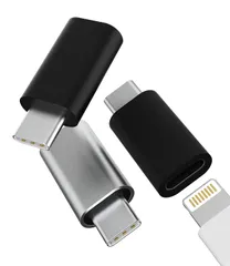 タイプc 変換アダプタ (3個セット)ライトニング メス Typec オス プラグ アダプター Lightning USB C 充電器 コネクタ Apple アップル あいふぉん ケーブル 変換Thunderbolt 4 たいぷcスマホ スマートフ