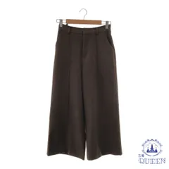 【訳アリ】 a.v.v アーヴェヴェ ボトムス カジュアルパンツ ワイド ファスナー ポケット付き レディース ブラウン S 901-11262 送料無料 古着