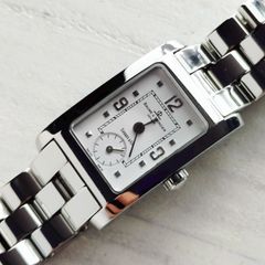 ボーム&メルシェ BAUME&MERCIER ティファニー Wネーム スモールセコンド ホワイト文字盤 中古 稼働品