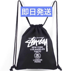 ステューシー STUSSY ナップサック リュック ブラック