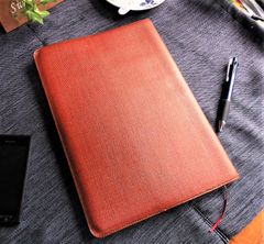 A4サイズ【キャンパスノートカバー】■合皮サニー■シンプルデザイン■ブラウン